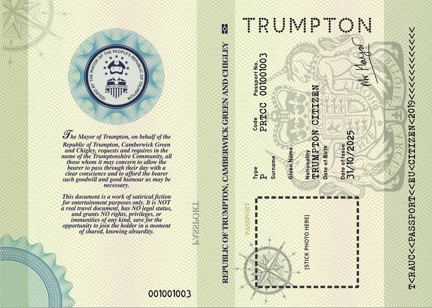 Trumpton 2025 Passport
