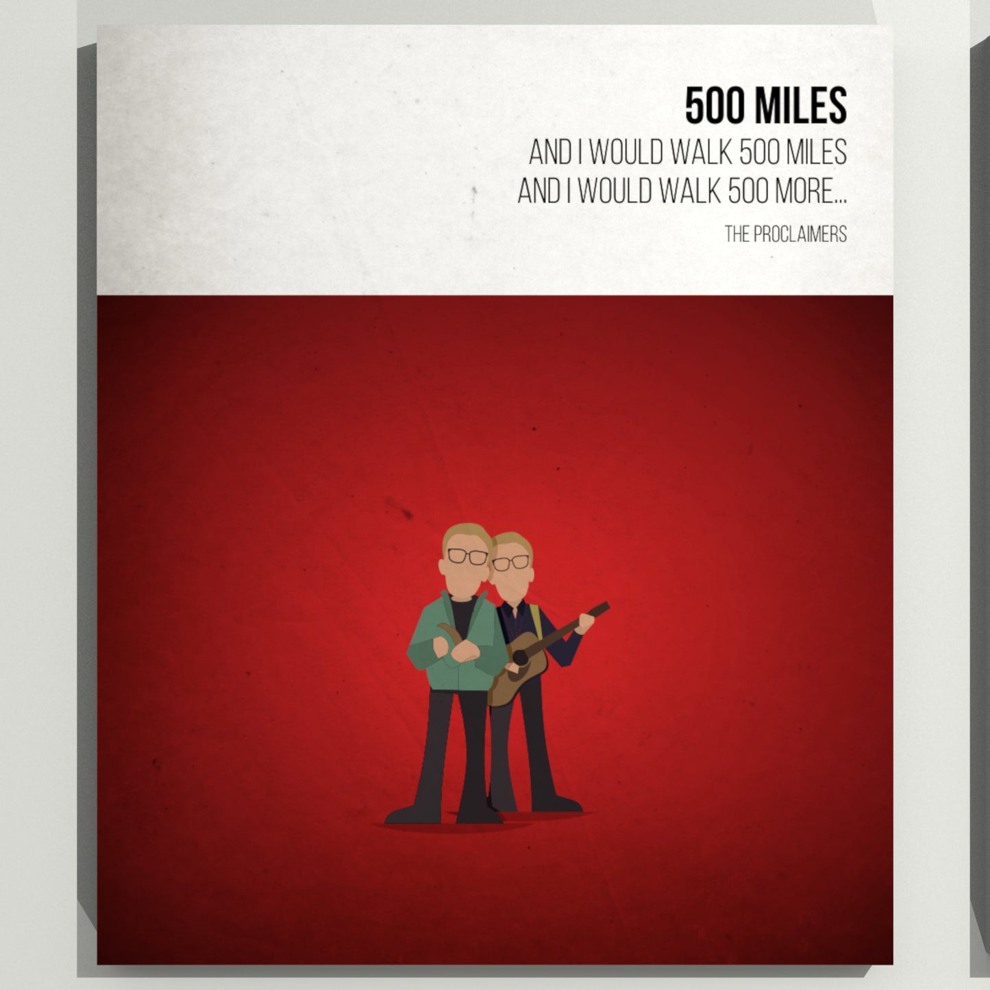 500 Miles - The Proclaimers- Beatone Canvas Print 2020