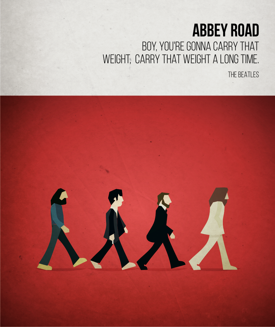 Carry That Weight - The Beatles - Beatone Canvas Print 2020