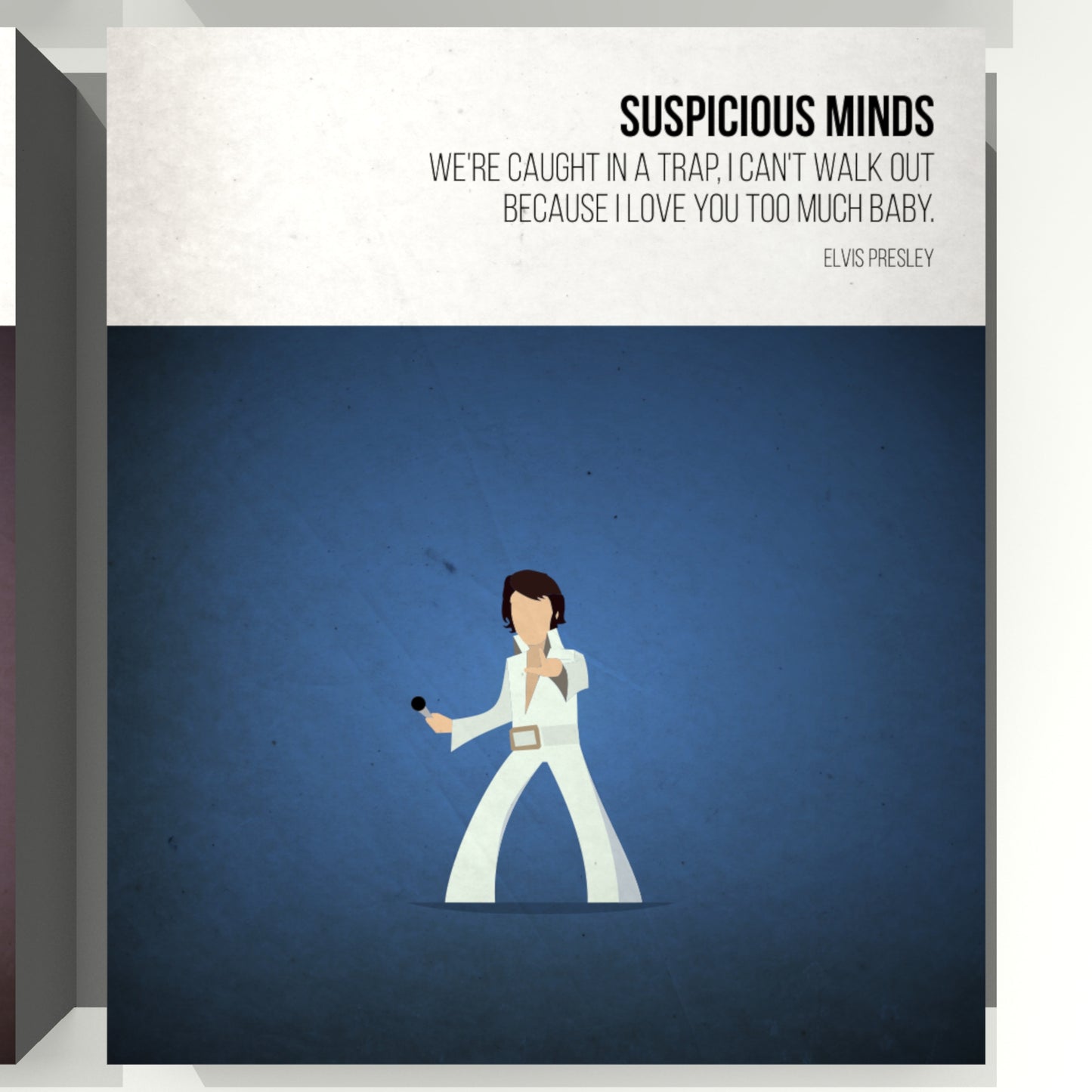 Suspicious Minds - Elvis- Beatone Canvas Print 2020