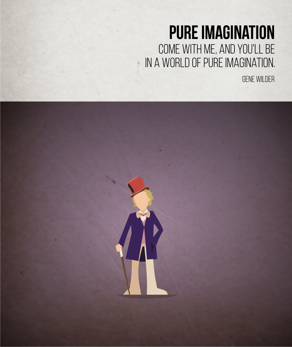Pure Imagination - Gene Wilder - Charlie & the Chocolate Factory - Beatone Canvas Print 2020