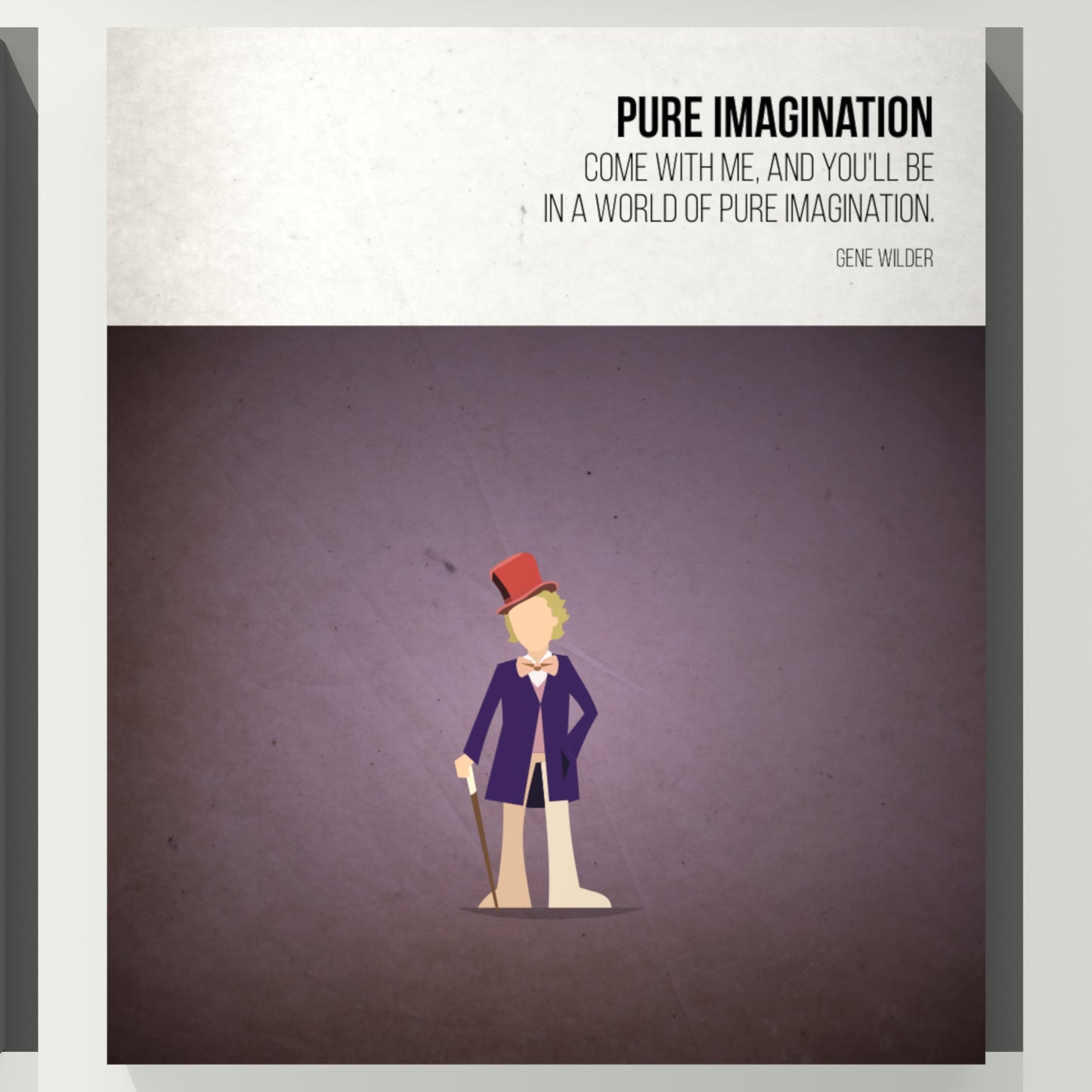 Pure Imagination - Gene Wilder - Charlie & the Chocolate Factory - Beatone Canvas Print 2020