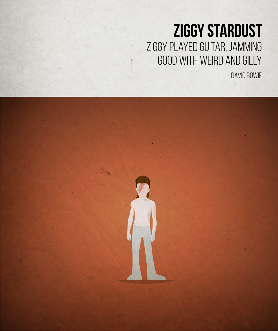 Ziggy Stardust- David Bowie - Beatone Canvas Print 2020