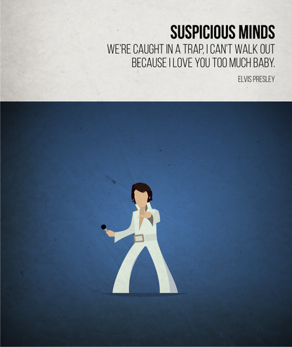 Suspicious Minds - Elvis- Beatone Canvas Print 2020