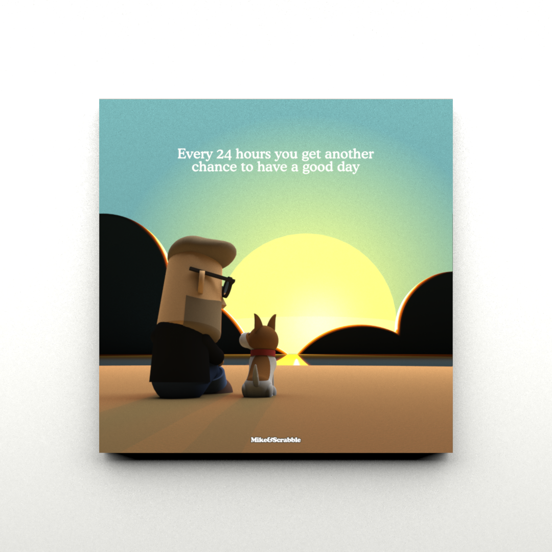 Have a good day - Mike&Scrabble Canvas Print