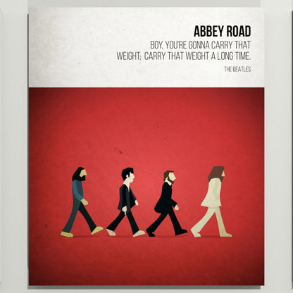 Carry That Weight - The Beatles - Beatone Canvas Print 2020
