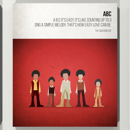 ABC - The Jackson 5 - Beatone Canvas Print 2020