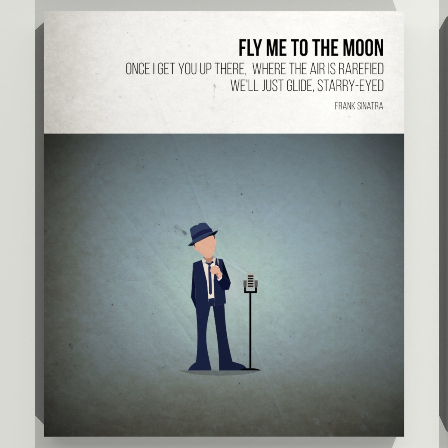Fly me to the moon - Frank Sinatra - Beatone Canvas Print 2020
