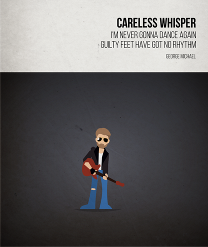 Careless Whisper - George Michael - Beatone Canvas Print 2020