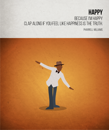 Happy - Pharrell Williams - Beatone Canvas Print 2020