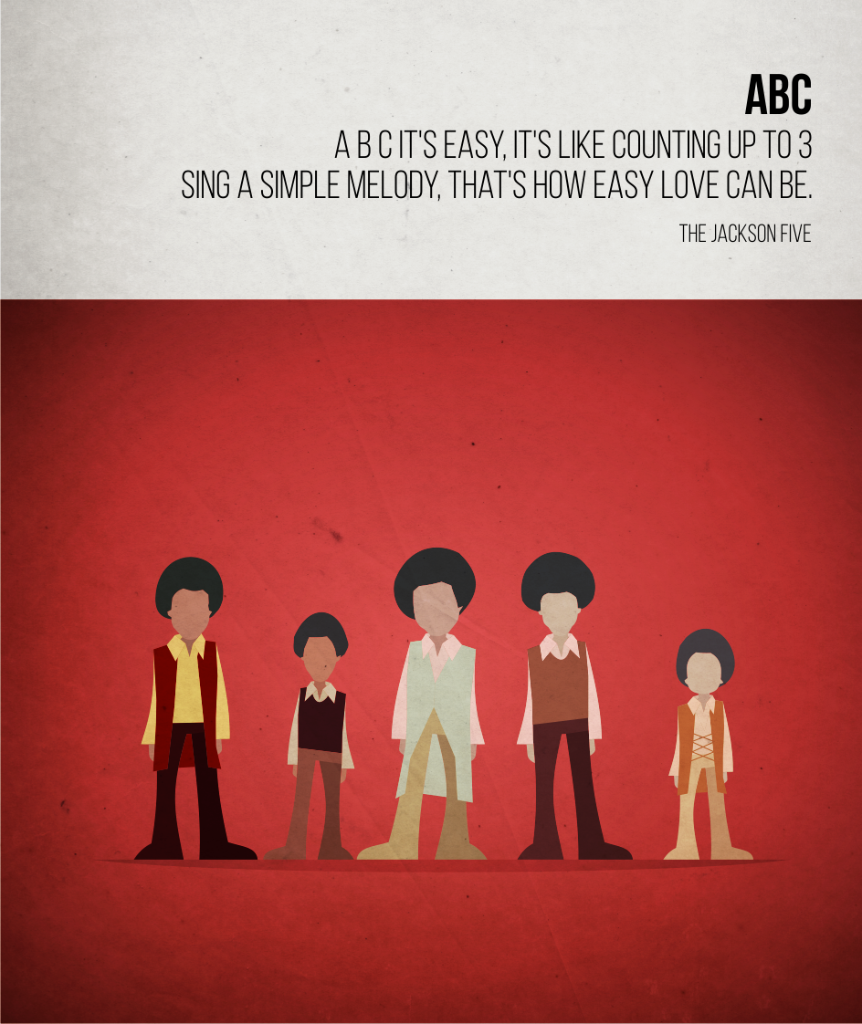 ABC - The Jackson 5 - Beatone Canvas Print 2020