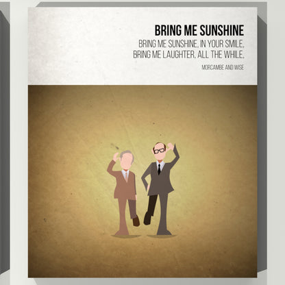 Bring me Sunshine - Morecambe and Wise - Beatone Canvas Print 2020