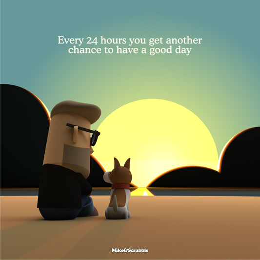 Have a good day - Mike&Scrabble Canvas Print