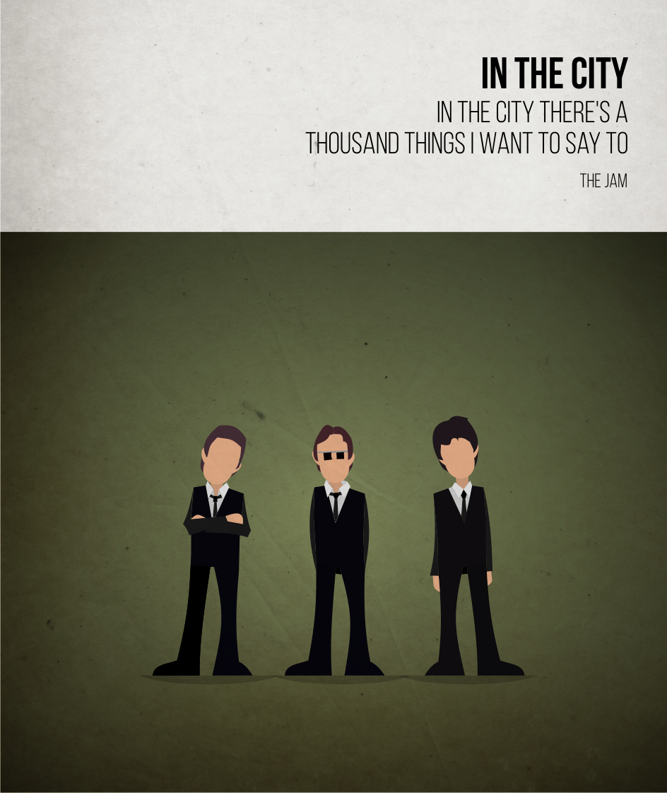 In the City - The Jam - Beatone Canvas Print 2020