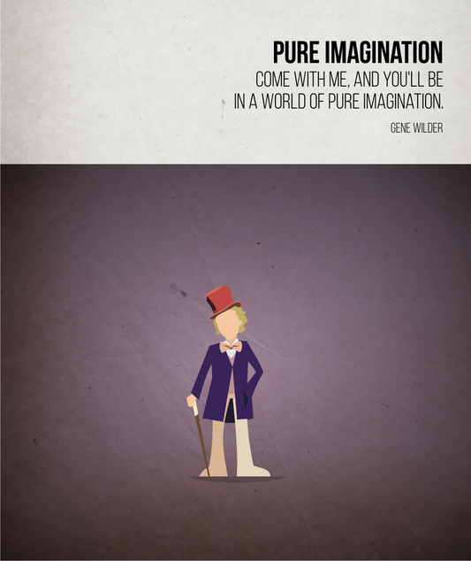 Pure Imagination - Gene Wilder - Charlie & the Chocolate Factory - Beatone Canvas Print 2020