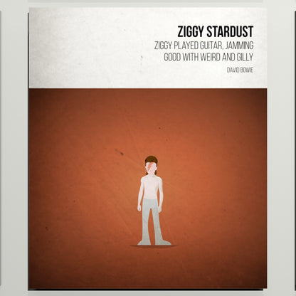 Ziggy Stardust- David Bowie - Beatone Canvas Print 2020